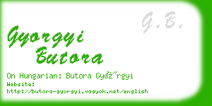 gyorgyi butora business card